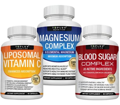COMPLEX + BLOOD SUGAR + VITAMIN C TOPLUX