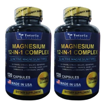 MAGNESIUM 12 en 1 Totaria Health x2