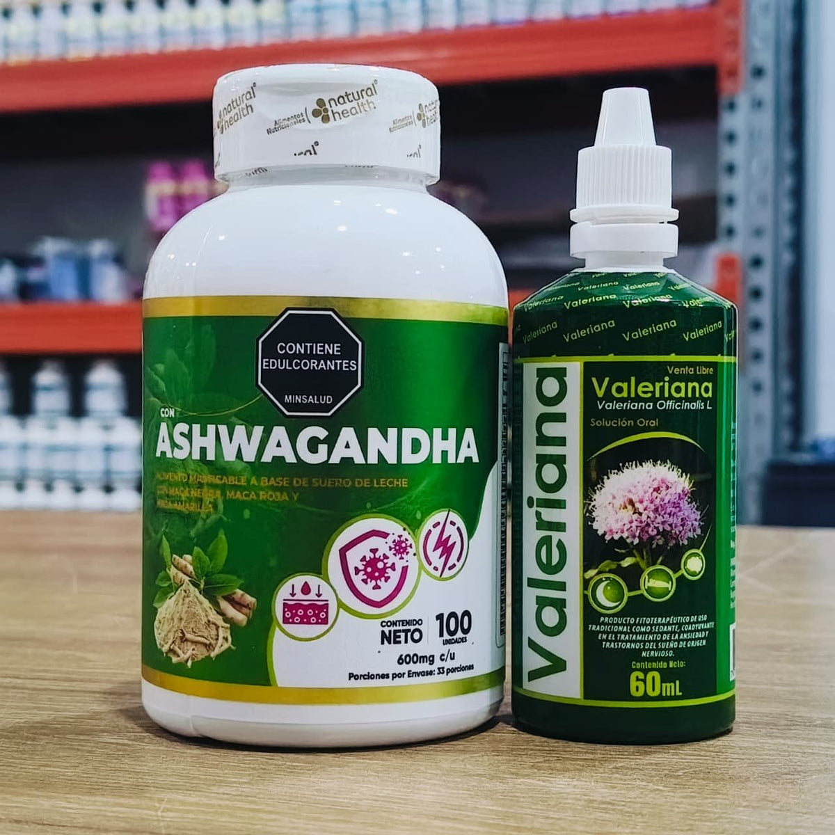 GOTAS VALERIANA + TABLETA ASHWAGANDHA