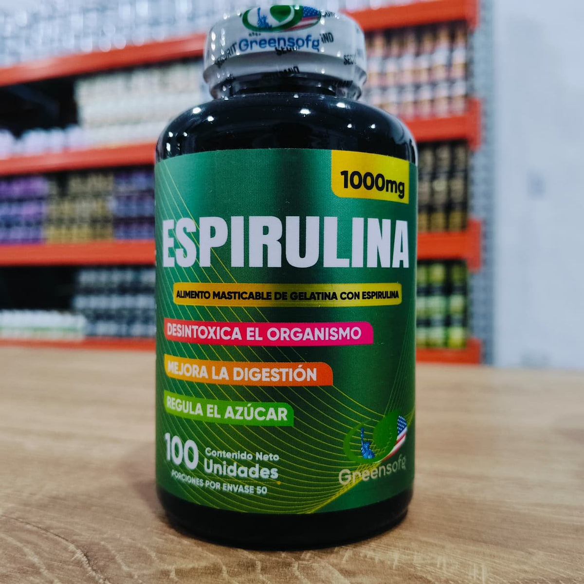 ESPIRULINA 100 Sotgels x1