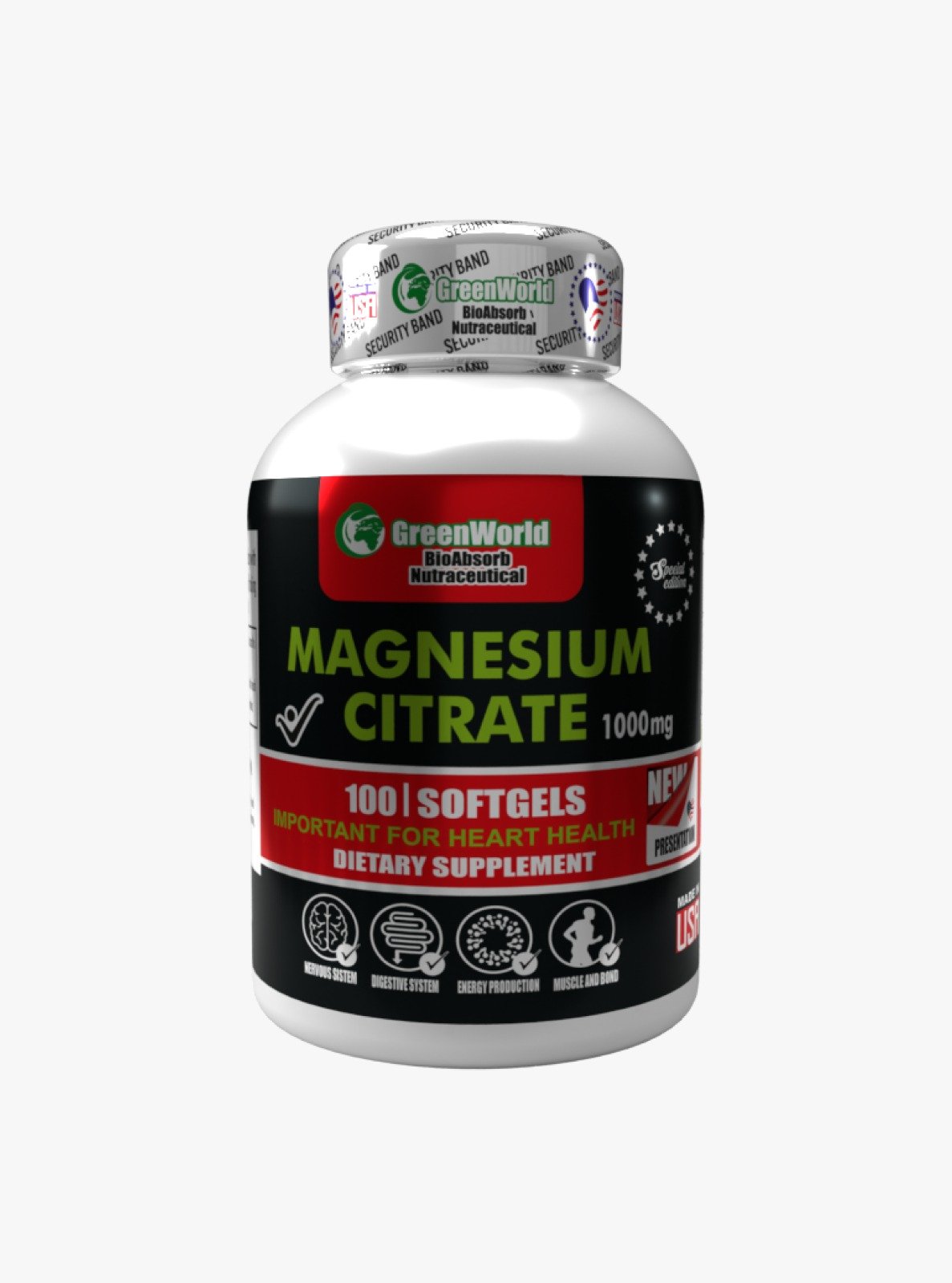 CITRATO DE MAGNESIO GREENWORLD