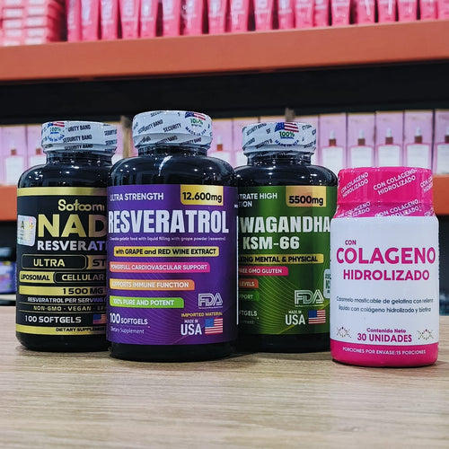 1 NAD+1 ASHWAGANDHA+1 RESVE+COLAGENO